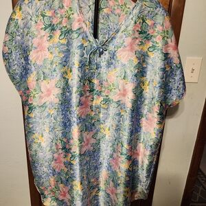 Floral Print Kaftan Dress